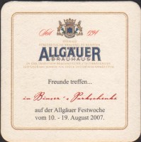 Pivní tácek allgauer-brauhaus-96-zadek-small