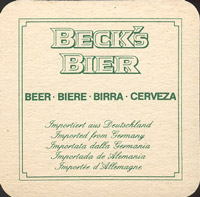 Pivní tácek beck-22-zadek