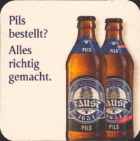 Beer coaster brauhaus-faust-47-zadek