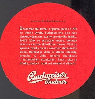 Beer coaster budvar-27-zadek