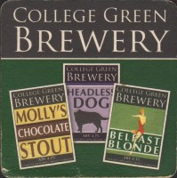 Beer coaster college-green-1