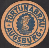 Beer coaster fortunabrau-georg-streit-1-zadek