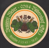 Beer coaster friedrich-weber-1