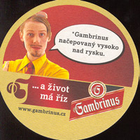 Beer coaster gambrinus-48-zadek