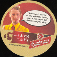 Beer coaster gambrinus-50-zadek