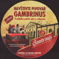 Beer coaster gambrinus-90-zadek-small