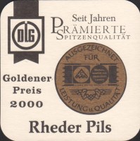 Beer coaster graflich-von-mengersensche-dampfbrauerei-rheder-5-zadek-small