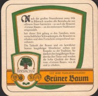 Beer coaster gruner-baum-biberach-1-zadek