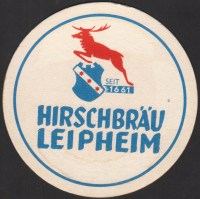 Beer coaster hirschbrau-leipheim-1