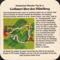 Beer coaster hirschbrauerei-heubach-l-mayer-35-zadek