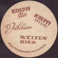 Beer coaster klosterbrauerei-weingarten-koepff-1-zadek-small