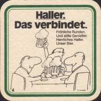 Beer coaster lowenbrauerei-hall-22-zadek