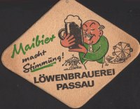 Beer coaster lowenbrauerei-passau-53-zadek