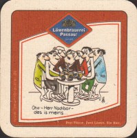 Beer coaster lowenbrauerei-passau-58-zadek