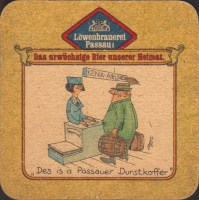 Beer coaster lowenbrauerei-passau-62-zadek-small