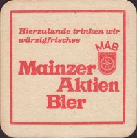 Beer Coasters Beer Mats Collection From Brewery Brewery Mainzer Aktien Bierbrauerei City Mainz Germany
