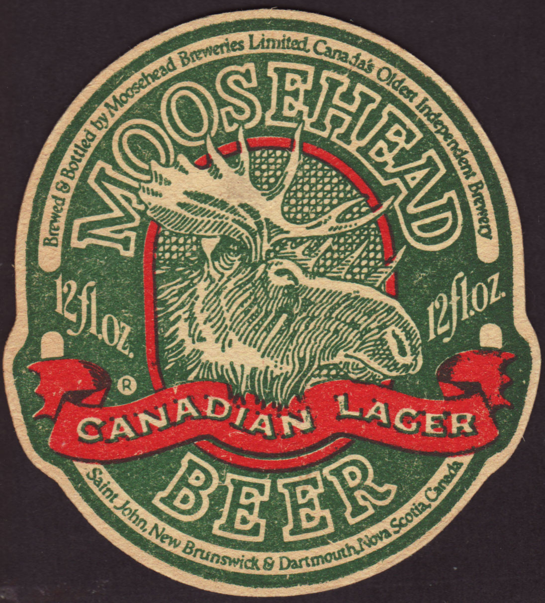 Brewery Moosehead :: Saint John :: | Coaster number 9-1