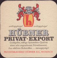 Pivní tácek privatbrauerei-hubner-2-zadek-small