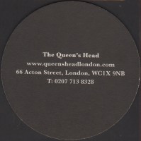 Beer coaster r-the-queens-head-1-zadek