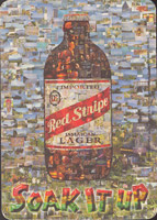 Pivní tácek red-stripe-8-zadek