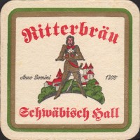 Beer coaster ritterbrauerei-schwabisch-hall-1