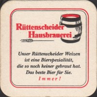 Beer coaster ruttenscheider-hausbrauerei-1-zadek