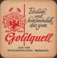 Beer coaster schlossbrauerei-fronberg-1