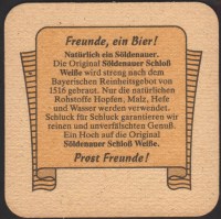 Beer coaster schlossbrauerei-soldenau-franz-huber-1-zadek