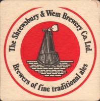 Beer coaster the-shrewsbury-and-wem-3-zadek