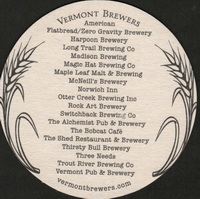 Beer coaster vermont-brewers-association-2-zadek-small