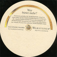 Beer coaster warsteiner-29-zadek