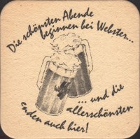 Beer coaster webster-brauhaus-3-zadek-small