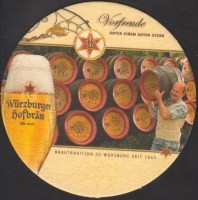 Beer coaster wurzburger-hofbrau-88-zadek