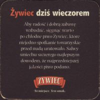 Beer coaster zywiec-91-zadek-small